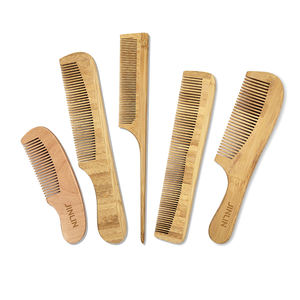 Logo personnalisé large dent <span class=keywords><strong>Afro</strong></span> <span class=keywords><strong>barbe</strong></span> pêche bois bambou cuir chevelu <span class=keywords><strong>brosse</strong></span> à cheveux et peigne ensembles pour la maison voyage hôtel - Product Image 1