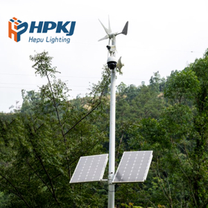 High Power Split Type Wind Solar Hybrid Street <b>Light</b> Pole for Road Project 200W 300W Customized - Product Image 4