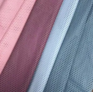 Eco-frinedly пулевое отверстие, сетчатая ткань, переработанная трикотажная полиэфирная сетчатая рубашка, ткань для спортивной одежды