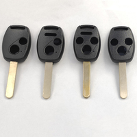 Coque de clé de voiture de remplacement à 2/3 boutons, lame de clé insérée, télécommande, boîtier en plastique, remplacement de la coque de clé, 2006-2011 pour Honda Civic