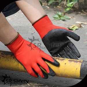 Gants de sécurité SRsafety en mousse de polyester bon marché, enduits de <span class=keywords><strong>latex</strong></span>, pour la construction, le jardinage, pour femmes, Guantes De Seguridad - Product Image 5