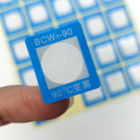 Indikator Suhu Titik Tunggal BCW Irreversible 80C Stiker Suhu Semikonduktor Solusi Pemantauan Logistik Elektronik