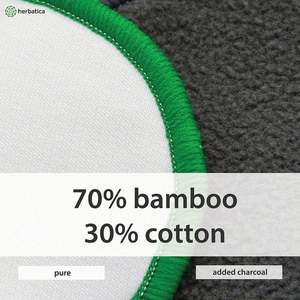 แผ่นเช็ดเครื่องสำอางแบบใช้ซ้ำได้ แผ่นสำลีแบบใช้ซ้ำได้พร้อมถุงซักผ้า แผ่นเช็ดเครื่องสำอางจากไม้ไผ่ เป็นมิตรกับสิ่งแวดล้อม ออร์แกนิค - Product Image 2