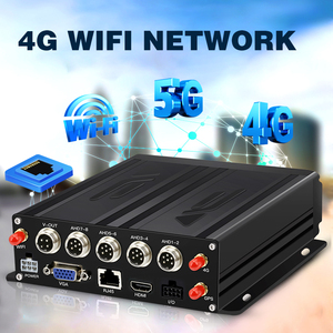 Solution DVR SD WIFI 4G 8 canaux Moniteur 7 pouces Système de boîte noire de voiture 8 caméras Enregistrement en boucle CMSV6 Accès à distance Gestion de flotte - Product Image 4