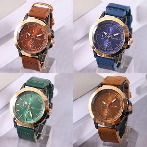 Raglan Quartz <b>Watch</b> Analog Chronograph 13mm Stainless Steel Buckle Men's Business Style - Product Image 1