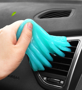 Huyo Car Cleaning Gel Soft Glue Round Air Outlet <b>Vacuum</b> Multi-function Keyboard Cleaning Dust Dirt Cleaner - Product Image 1