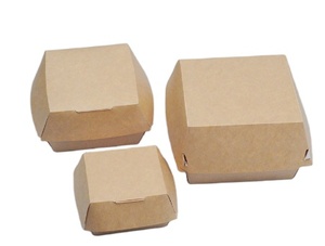 Özelleştirilmiş baskılı tek kullanımlık gıda sınıfı <span class=keywords><strong>Burger</strong></span> paketleme karton kutu kağıt kutusu Fast Food - Product Image 3
