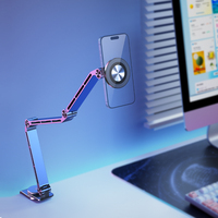 Support de bureau magnétique pliable Feixiang X62 - Alliage d'aluminium, réglage flexible et hauteur réglable