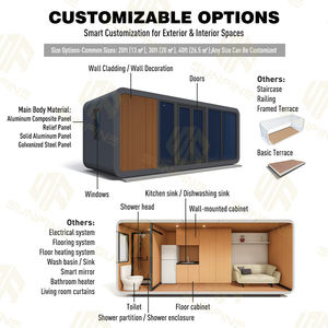 <span class=keywords><strong>Maison</strong></span> Pod en forme <span class=keywords><strong>d</strong></span>'arbre, Mini-<span class=keywords><strong>maison</strong></span> Capsule spatiale, Apple House 40ft, Apple Pod House, <span class=keywords><strong>Maison</strong></span> Capsule, pour la vente en Australie, avec toilettes pour complexe hôtelier - Product Image 4