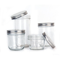 Botol Kaca Mason Jar Kaviar Kaleng Kustom Grosir dengan Tutup