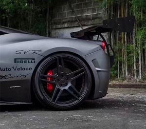 Alerón trasero de fibra de carbono SVR de alta calidad modificado y actualizado para <span class=keywords><strong>Ferrari</strong></span> 458 y <span class=keywords><strong>488</strong></span> parachoques de coche de nueva condición - Product Image 5