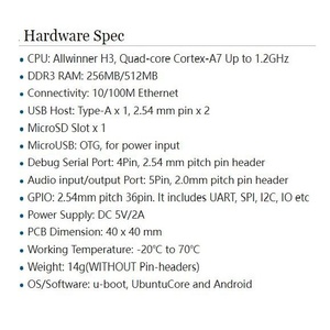 [<span class=keywords><strong>Nanopi</strong></span> คณะกรรมการพัฒนา V1.4 <span class=keywords><strong>NEO</strong></span>] ALLWINNER H3 quad-core OpenWrt/Lede/Ubuntu/armbian ใหม่เอี่ยม - Product Image 3