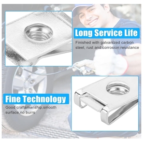 Tùy chỉnh thép không gỉ lá tấm mùa xuân tốc độ kẹp hạt carbon thép M4 <span class=keywords><strong>M5</strong></span> M6 M8 M10 kẽm mạ loại u mùa xuân Clip <span class=keywords><strong>NUT</strong></span> - Product Image 4