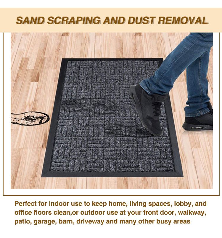 Hot Sale Foot Mat Anti Slip Door Mat Scraper Dust Absorbent Doormat