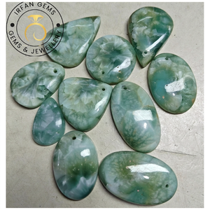 Magnifiques cristaux de gemmes d'hémimorphite verte en vrac, pierres plates, cabochons d'hémimorphite, lot en gros, meilleur prix, pierre semi-précieuse - Product Image 3
