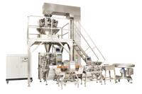 Machine d'emballage automatique de produits alimentaires à prix d'usine, étiquetage, bande plastique, noix, graines de melon, chips de pommes de terre, sachet, film, feuille