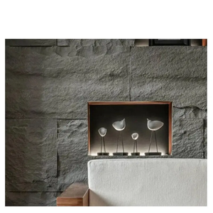 Panneaux muraux en pierre de PU pour la maison, le bureau, le design extérieur commercial Installation facile Style moderne ignifuge Grande dalle artificielle - Product Image 2