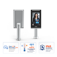 Terminal Pengenal Wajah Tahan Air Premium All-in-one dengan Layar 7 Inci untuk Manajemen Kantor WiFi