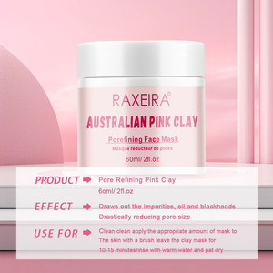 Masque d'<span class=keywords><strong>argile</strong></span> nettoyant pour les pores-Resserrement des pores hydratant Apaisant éclaircissant pour la peau Nettoyage doux pour tous les types de peau - Product Image 6