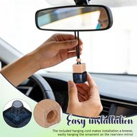 Bouteille diffuseur d'huiles essentielles pour voiture 8 ml avec LOGO personnalisé, flacon vide pour parfum suspendu, désodorisant de voiture
