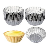 Antihaft-Eierkuchen formen-Wieder verwendbare Backblech-Rund muffin becher zum Backen (20er-Set) (rund)