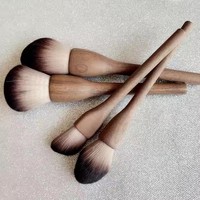 Kit de pinceaux cosmétiques professionnels en poils de chèvre naturels XGF de qualité supérieure, manche en bois de noyer, outils de beauté pour le visage et les yeux, ensemble personnalisé OEM