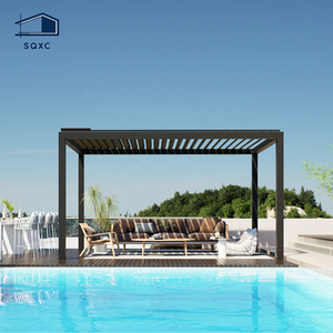 Pergola Bioclimatique Motorisée en Aluminium <span class=keywords><strong>à</strong></span> Lames Orientables pour Jardin Extérieur Moderne, Étanche, Vente en Gros Usine, Tailles 3x3m, 3x4m, 4x4m, 6x4m - Product Image 1