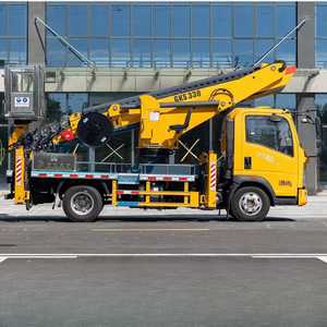 होवो काम मंच 4x2 डीजल इंजन 30 मीटर टेलीस्कोपिक बूम लिफ्ट वाहन रिमोट कंट्रोल ऑपरेशन - Product Image 4