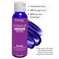 Crème violette sans alcool, formule naturelle à base de plantes 2-en-1, tonifiant capillaire, élimine les tons jaunes et brassy, pour cheveux décolorés, blond platine, gris décolorés