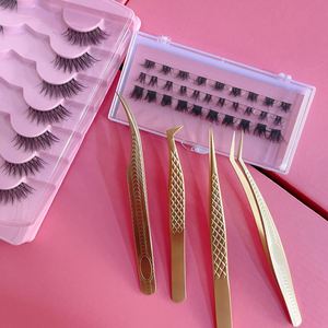 Pinzas de Punta de Fibra de Alta Calidad para Extensión de Pestañas, Pinzas para Extensión de Pestañas de Volumen - Product Image 6