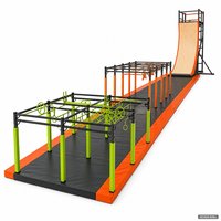 Équipement de parcours d'obstacles Ninja Bettaplay pour enfants, certifié EN1176 ASTM, fabriqué en usine de plus de 30 000 m², idéal pour les tests sportifs et scientifiques.