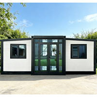 Maison conteneur extensible à double aile - Villa étanche et antirouille pour camping de luxe et maison préfabriquée multi-niveaux