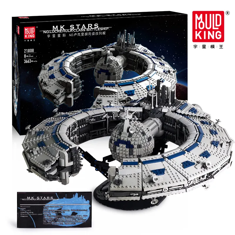 Mould King 21008 Star plan série Class Battleship Droid Control Ship plástico Building Blocks Brinquedos para crianças