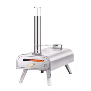 Horno de Pizza Portátil Moderno Yuqi de Acero Inoxidable para Exteriores, con Combustible de Pellets de Madera, para Asar Carne con Carbón, Potencia Ajustable, Fácil de Usar - Product Image 4