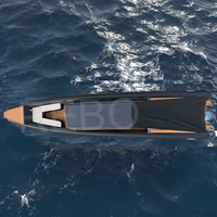 Bateau à moteur de luxe 32 pieds RHIB 960 ORCA Hypalon Coque en aluminium Bateau pneumatique et hard top