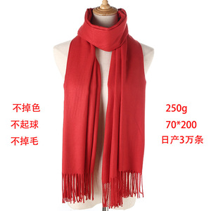 Pañuelo Musulmán <span class=keywords><strong>de</strong></span> Poliéster, 250 Quilates <span class=keywords><strong>de</strong></span> Color, Toalla Larga y Gruesa, Chal <span class=keywords><strong>de</strong></span> Verano con Borlas para Mujer, Diseño Sólido - Product Image 5