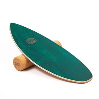 Tabla de equilibrio de estabilidad personalizada al por mayor, tabla de equilibrio para surf con rodillo de corcho, gimnasio, ejercicio, tabla de equilibrio de madera