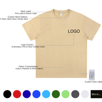 Kaos Pria Kerah Bulat Lengan Pendek 190GSM 100% Katun Stok Tersedia Ukuran Besar Plus Size EU US Multi Warna Dapat Disesuaikan MOQ Rendah
