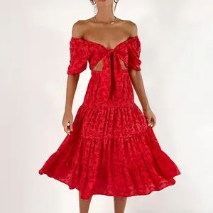 कढ़ाई सेक्सी लेडी फीता स्कर्ट हिप्पी छुट्टी समुद्र तट कपड़े पार्टी पोशाक Boho मैक्सी लंबी पोशाक 2022 गर्मियों में गर्म बेच महिलाओं