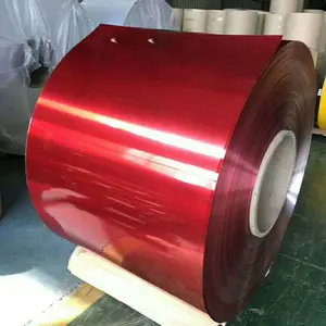 Prix compétitif bobine d'aluminium revêtue de plastique machine de revêtement d'aluminium rouleau d'aluminium revêtu de couleur perle