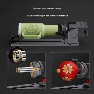 Herramienta de Actualización - Mandril Rotatorio Automático R8 para <span class=keywords><strong>Atomstack</strong></span> P1, Perfecto para Objetos Cilíndricos, Tazas, Bolígrafos - Product Image 4