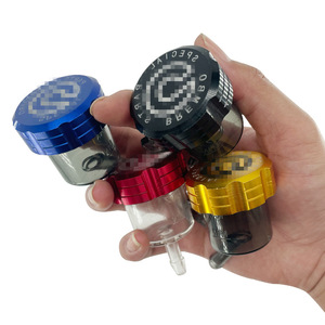 Taza de aceite de freno para motocicleta Mochi, aleación de aluminio CNC transparente con tubo para modificación de bicicleta eléctrica ATV - Product Image 2