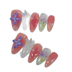 Décorations pour ongles en forme de nœud - Bestseller viral - <span class=keywords><strong>Mini</strong></span> nœuds en ruban de couleur <span class=keywords><strong>macaron</strong></span> minimaliste en résine pour ongles en forme d'amande - Product Image 5