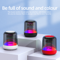S20 휴대용 미니 무선 블루투스 스피커 RGB LED 우퍼 메모리 카드 지원