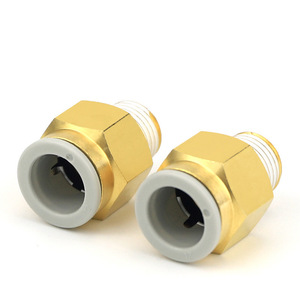 DDE Dade Pneumatics KQ2H ข้อต่อสายลมแบบเร็วทองแดง PBT เกลียวนอกแบบตรงผ่าน M5 04 06 08 10 12 - Product Image 3