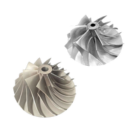 Moulage de précision personnalisable coulée sous vide inconel moteur à réaction rc turbine roue roue roue