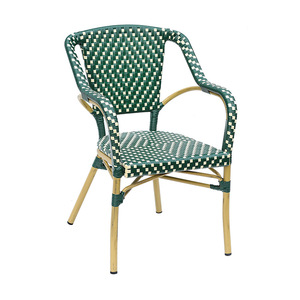 French Style Rattan <b>Chair</b> Aluminum Frame Waterproof <b>Outdoor</b> Garden Furniture Single Seat - Product Image 1