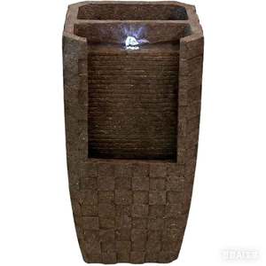 Nieuwe stijl elektrische draagbare rechthoekige vezelhars weerbestendige watervalfontein binnenwaterpartij - Product Image 1