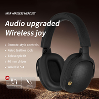 Soyto M19 headphone nirkabel HiFi, Headset gaya Retro suara Surround 3D untuk multi-perangkat
