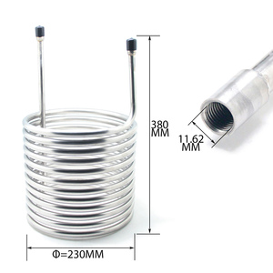 Yüksek kaliteli ısı değiştirici soğutma bobini daldırma Wort <span class=keywords><strong>Chiller</strong></span> paslanmaz çelik JIC dişli adaptörü ile SUS304 - Product Image 4
